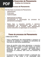 Fases Essenciais de Planeamento
