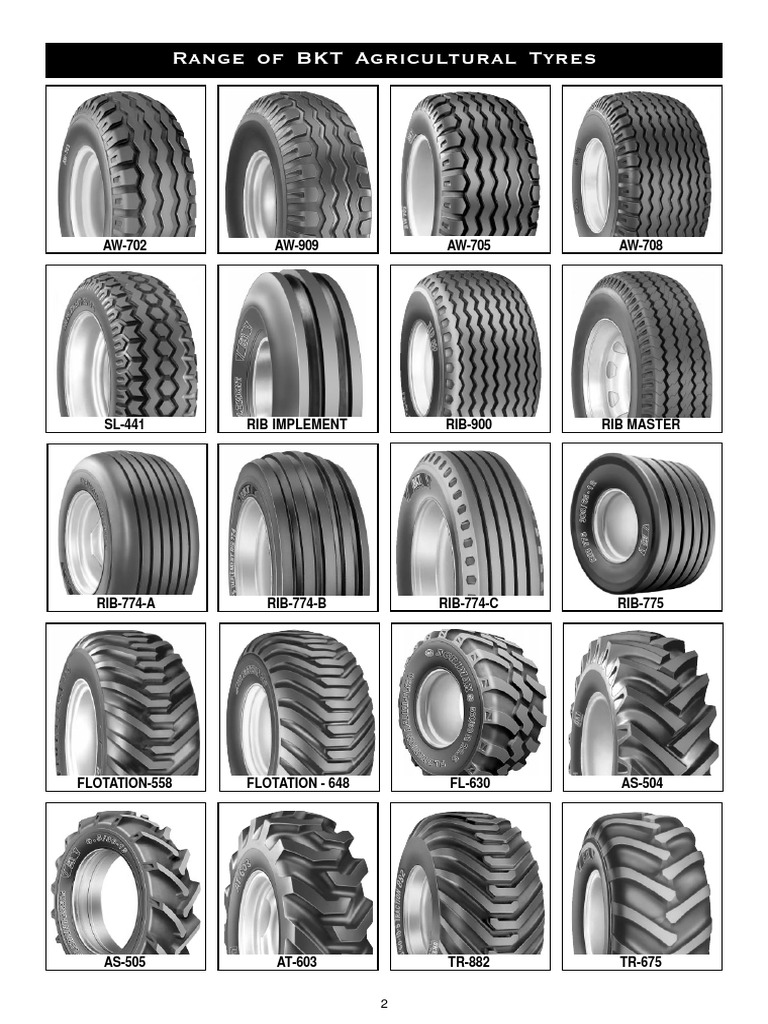 BKT Agricultural Tyres Range Overview | PDF | Tire | Automotive ...
