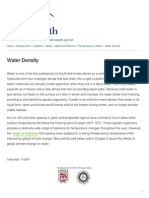 Water Density: Published On Healing Earth