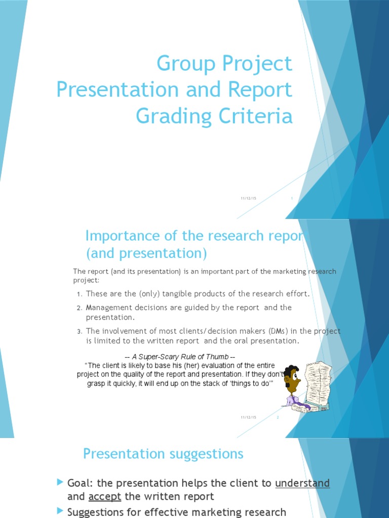 Group presentation example image