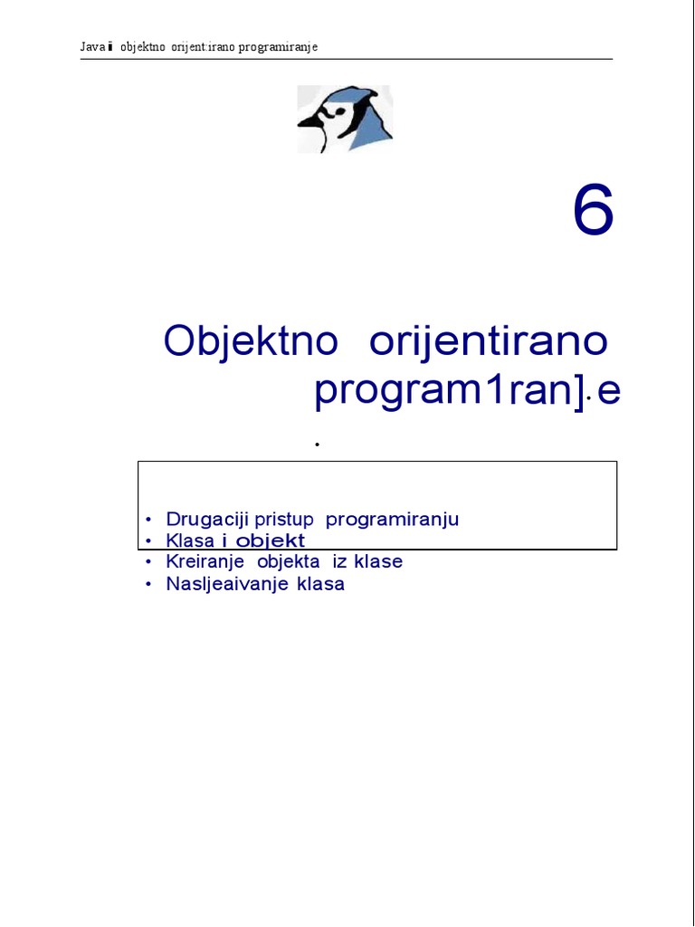 Pages From Java Objektno Orjentisano Programiranje | PDF