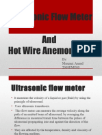 Ultrasonic Flowmeter and Hot Wire Anemometer