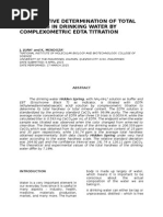 Download Quantitative-Determination-of-Total-Hardness-in-Drinking-Water-by-Complexometric-EDTA-Titrationdocx by Joza Juan SN289474241 doc pdf