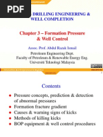 CH 3 - Formation P Well Control Lecture Note