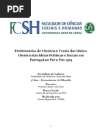 Problemática de História e Teoria Das Ideias