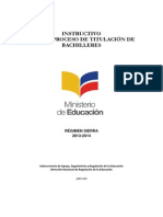Instructivo de Titulacion - Regimen Sierra 2013 - 2014 - 2 de Junio PDF