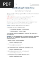 coordinating conjunctions