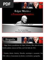 Slide Isa - Introdução ao Pensamento Complexo, Edgar Morin.