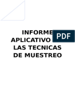 Informe Aplicativo de Muestreo i