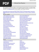 Collected Java Practices