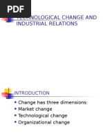 Technological Change and Industrial Relations