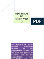 Registros de Resistividad