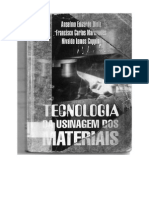 Tecnologia de Usinagem Dos Materiais- Anselmo Diniz