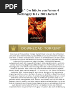 Download  Die Tribute von Panem 4 Mockingjay Teil 22015torrent by vonPanem SN289491795 doc pdf
