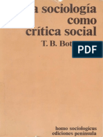 La Sociología Como Crítica Social - XIII