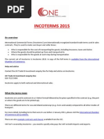 Incoterms 2015: An Overview