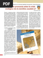 El papa se pronuncia sobre la crisis ecológica con la encíclica Laudato si’