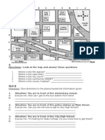 Giving Directions Worksheet