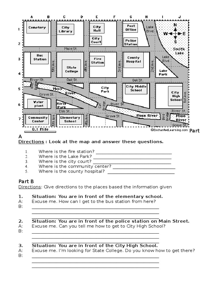 Giving Directions Worksheet doc