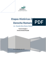 Etapas Historicas Del Derecho Romano