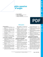 Trajectographie Passive Par Mesure D'angle - Fiche Documentaire