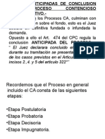 Formas Anticipadas de Conclusion Del Proceso Contencioso