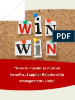 Enrich White Paper How To Maximise Mutual Benefits Supplier Relationship Management