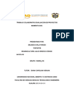 Trabajo Colaborativo Evaluación de Proyectos Wuor