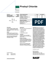 Pivaloyl Chloride: Technical Data Sheet