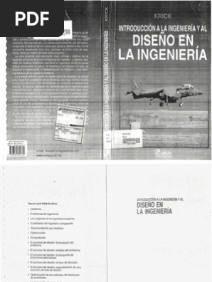 Libro Introduccion A La Ingenieria Y Al Diseno A La Ingenieria