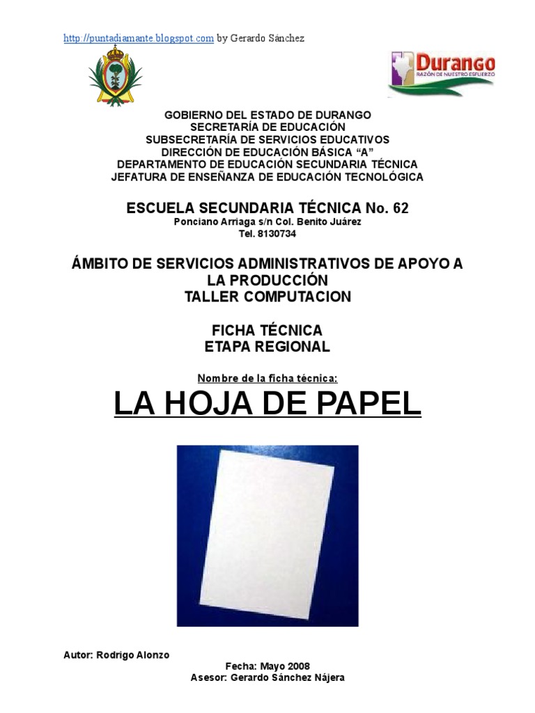 Análisis Objeto Técnico La Hoja de