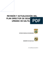 Actualizacion PDDU Saltillo 2014