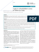 AanMusculoskeletal Pain in School