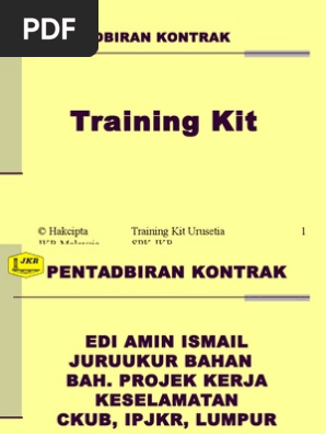 Pentadbiran Kontrak Pdf