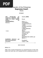 Secretary of National Defense vs. Manalo, GR No. 180906, October 7, 2008