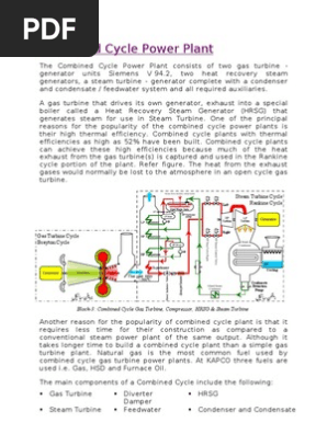 Bined Cycle Principles