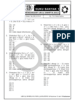 Quis Matematika - Suku Banyak (1) - XII IPA