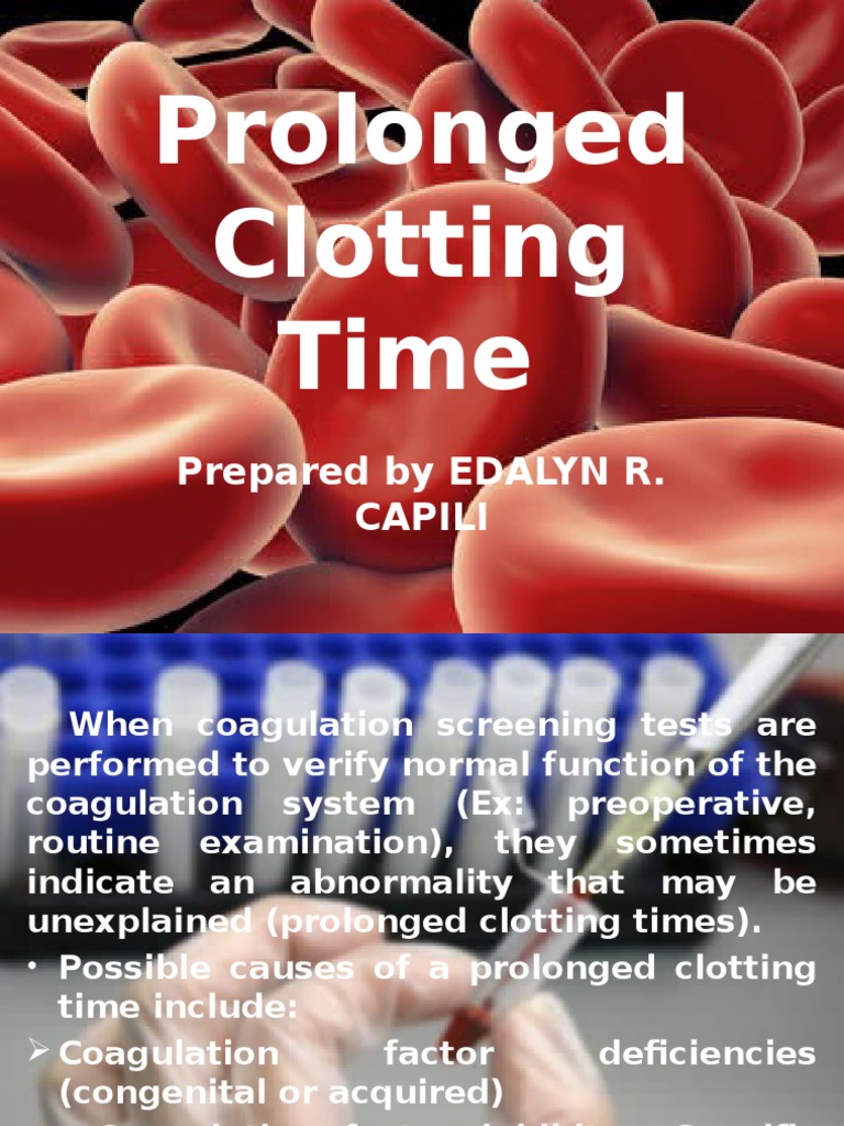 Causes of Prolonged Clotting Time | PDF | Wellness