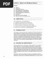 Unit-8 Role of Bureaucracy