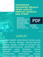 Komunikasi Kesehatan Melalui Media Leaflet