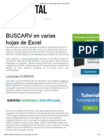 BUSCARV en Varias Hojas de Excel