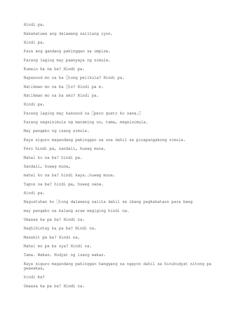Isang Letra Script. MVP | PDF