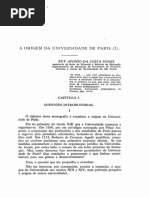 1967 - Ruy Afonso Da Costa Nunes a Origem Da Universidade de Paris (I)