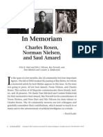 In Memoriam: Charles Rosen, Norman Nielsen, and Saul Amarel