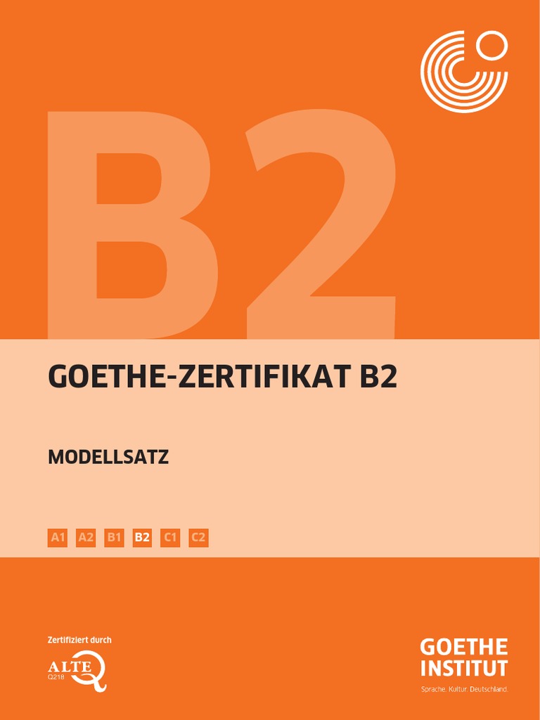 Goethe Zertifikat Deutsch B2 Modelltest
