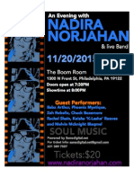 Nadira Norjahan Concert Flyer 