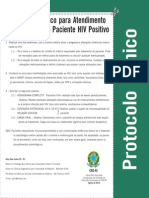 2010-08 Protocolo Clínico Para Atendimento Odontológico Ao Paciente HIV Positivo