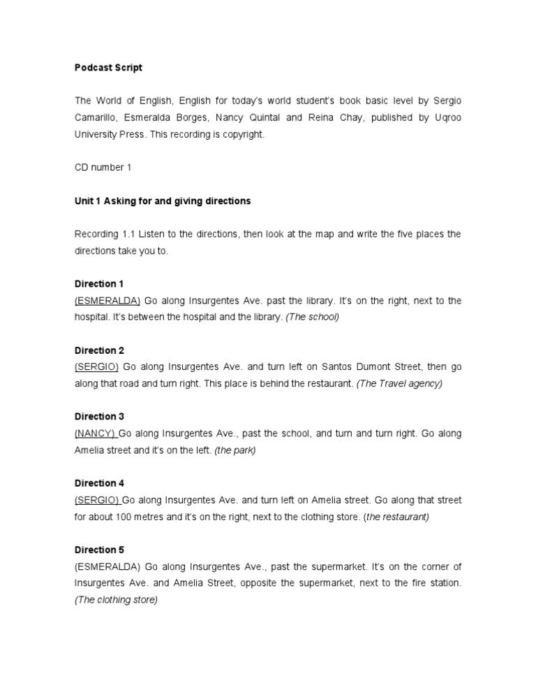 Podcast Script 1 | PDF | Art