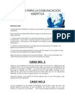 Casos 3 Pasos Para La Comunicacion Asertiva