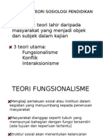  Perspektif Teori Sosiologi Pendidikan